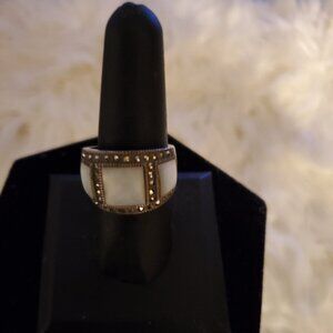 925 Marquis Silver Luxury Cocktail Ring ((size 9))